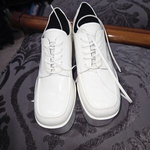 Jeffrey Campbell White Platform Shoes